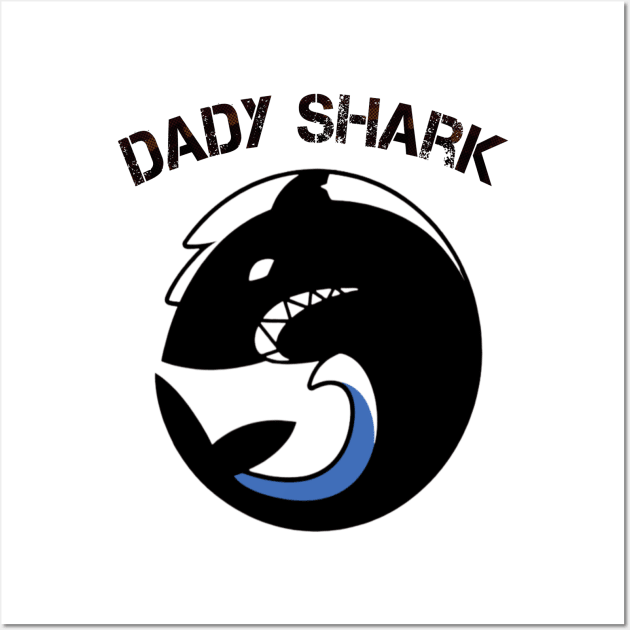 Dady Shark Wall Art by StoreMoustafa